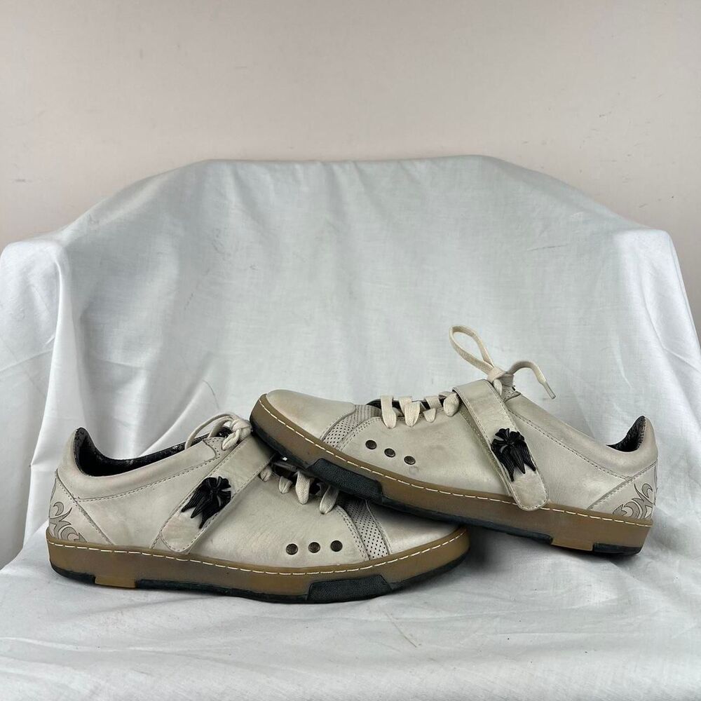 Lounge By Mark Nason Y2K White Leather Sneakers Size 8
